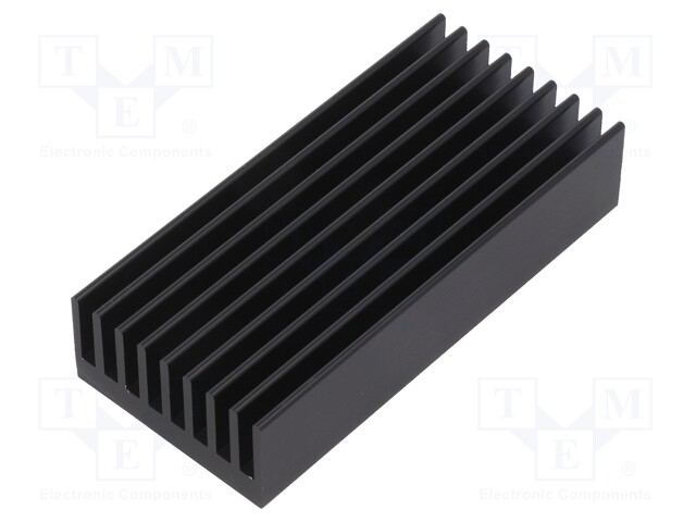 Heatsink: extruded; black; L: 75mm; W: 34.5mm; H: 16.5mm; 5K/W