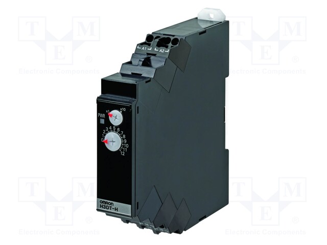 Timer; 0,1÷1,2s; SPDT; 250VAC/5A; 24÷48VAC; 24÷48VDC; DIN; -20÷60°C