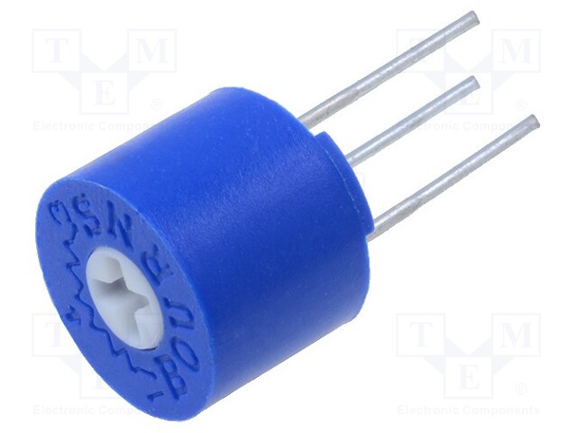 Potentiometer: mounting; horizontal,multiturn; 1kΩ; 0.5W; THT