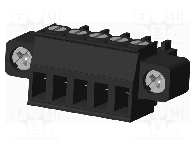 Connector: pluggable terminal block; plug; female; straight; 300V