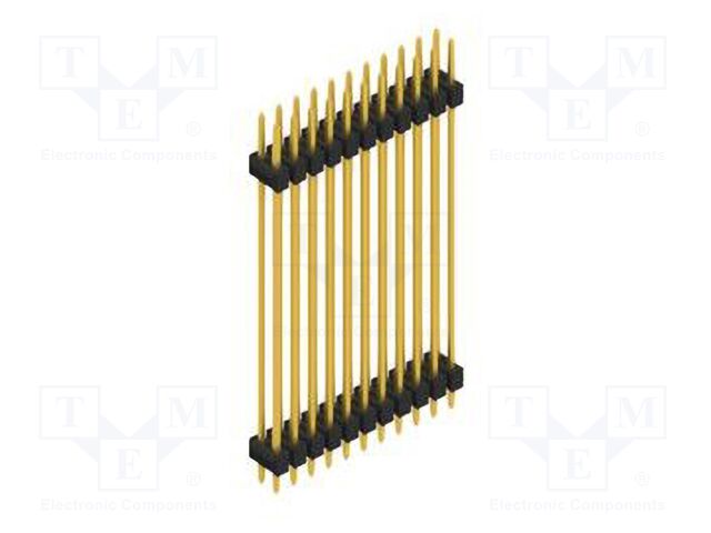 Connector: pin strips; pin header; male; PIN: 22; 2.54mm; THT; 2x11