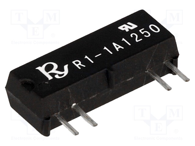 Relay: reed; SPST-NO; Ucoil: 12VDC; 1A; max.250VDC; 10VA; Rcoil: 1kΩ