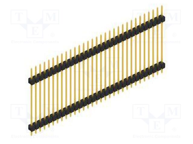 Connector: pin strips; pin header; male; PIN: 31; 2.54mm; THT; 1x31