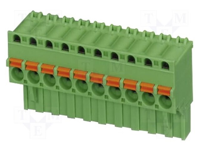 Pluggable terminal block; 5mm; ways: 3; angled 90°; plug; female