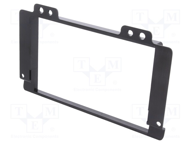 Radio mounting frame; Land Rover; 2 DIN; black