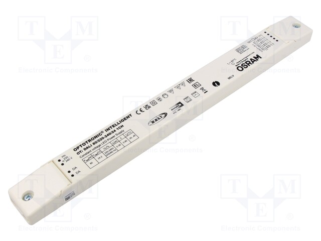 Power supply: switched-mode; LED; 80W; 24VDC; 220÷240VAC; IP20