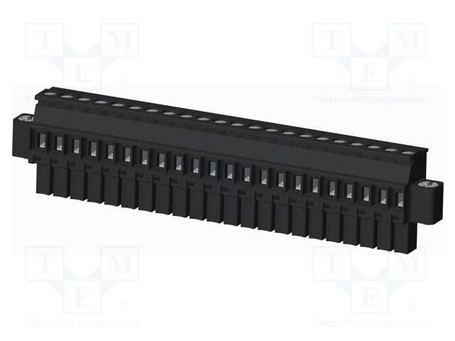 Connector: pluggable terminal block; plug; female; angled 90°