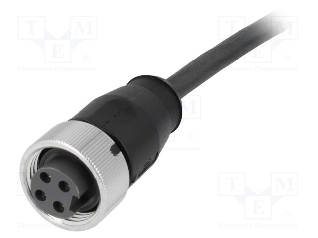 Plug; 7/8"; 10m; female; PIN: 4; straight; with lead; TPU