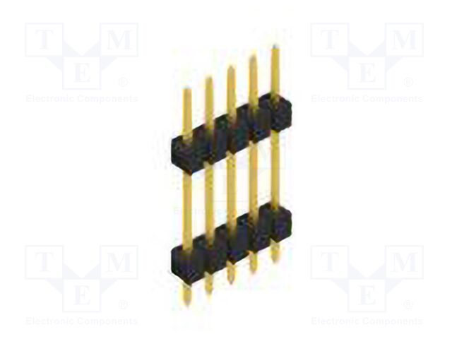 Connector: pin strips; pin header; male; PIN: 5; 2.54mm; THT; 1x5