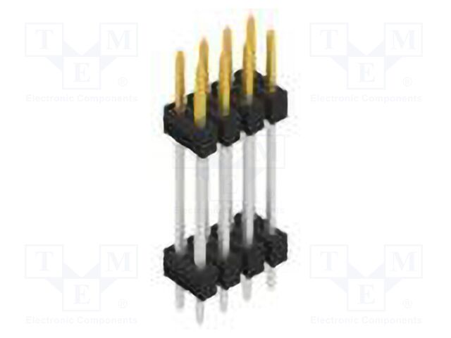 Connector: pin strips; pin header; male; PIN: 8; 2.54mm; THT; 2x4