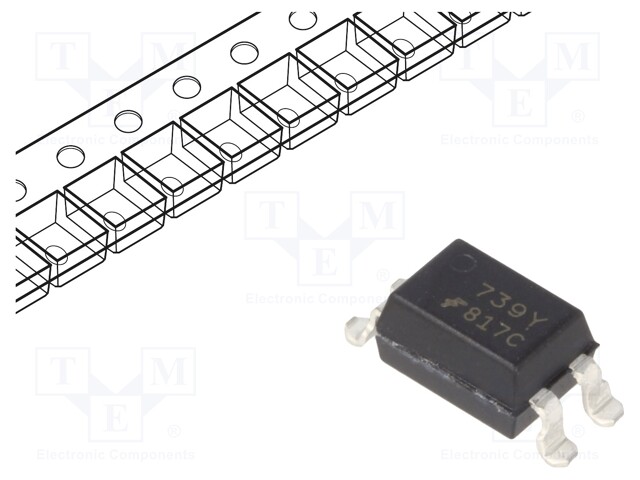 Optocoupler; SMD; Channels: 1; Out: transistor; Uinsul: 5kV; Uce: 70V