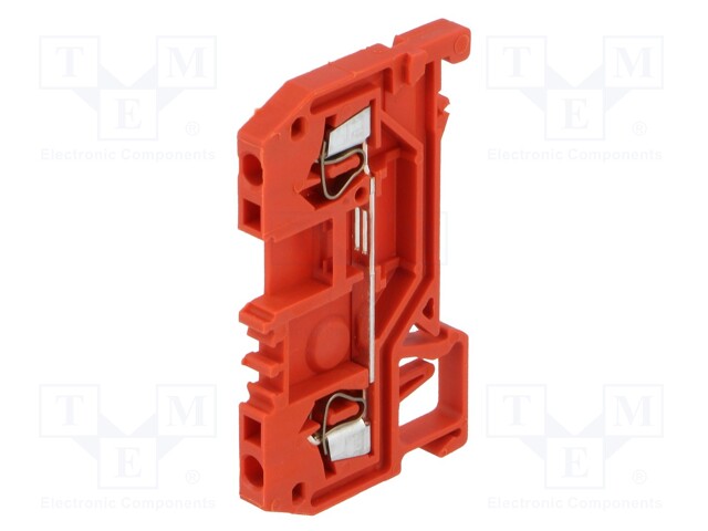 Splice terminal: rail; 0.08÷1.5mm2; ways: 1; terminals: 2; red; 800V