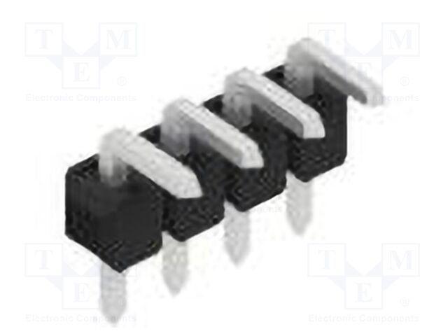 Connector: pin strips; pin header; male; PIN: 4; 2.54mm; THT; 1x4