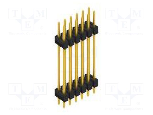 Connector: pin strips; pin header; male; PIN: 12; 2.54mm; THT; 2x6