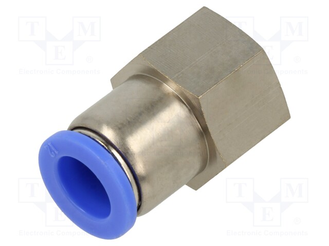 Push-in fitting; straight; -0.95÷15bar; Mat: nickel plated brass