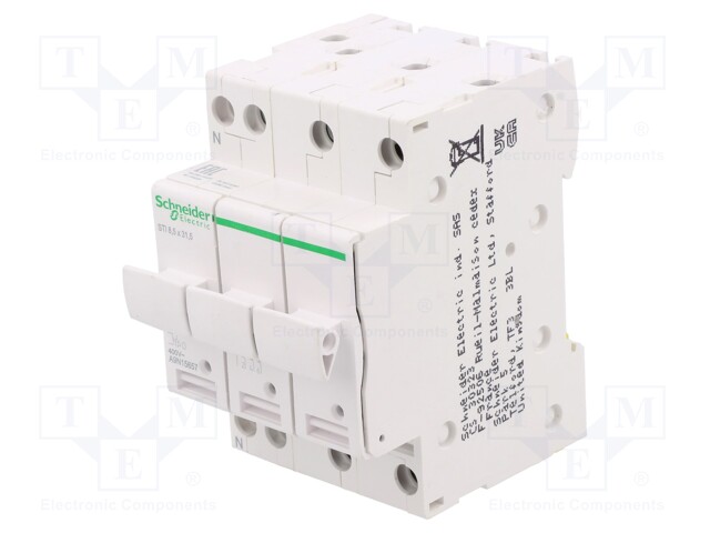 Fuse base; DIN; Poles: 1+N