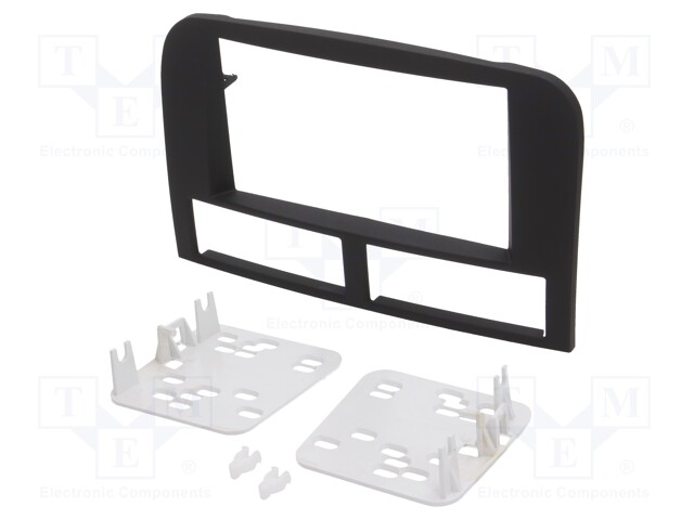 Radio mounting frame; Jeep; 2 DIN; black