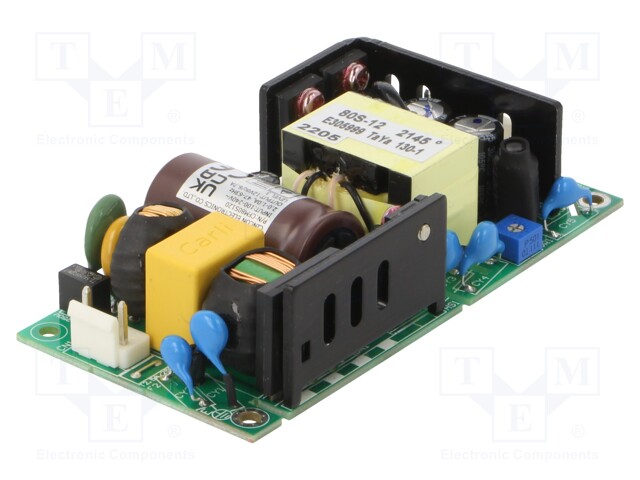 Power supply: switched-mode; 80W; 120÷370VDC; 90÷264VAC; 12VDC