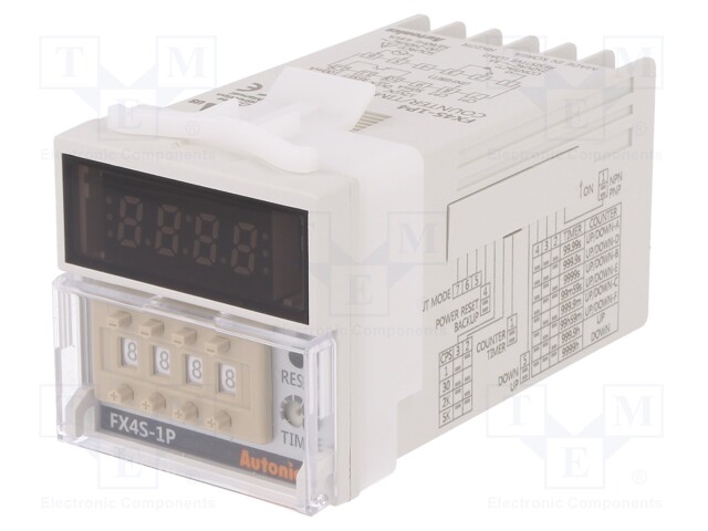 Counter: electronical; LED; pulses; 9999; SPDT; IN 1: NPN,PNP
