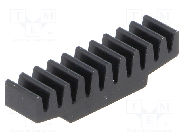 Heatsink: extruded; black; L: 7mm; W: 30mm; H: 7.5mm; 33K/W; aluminium