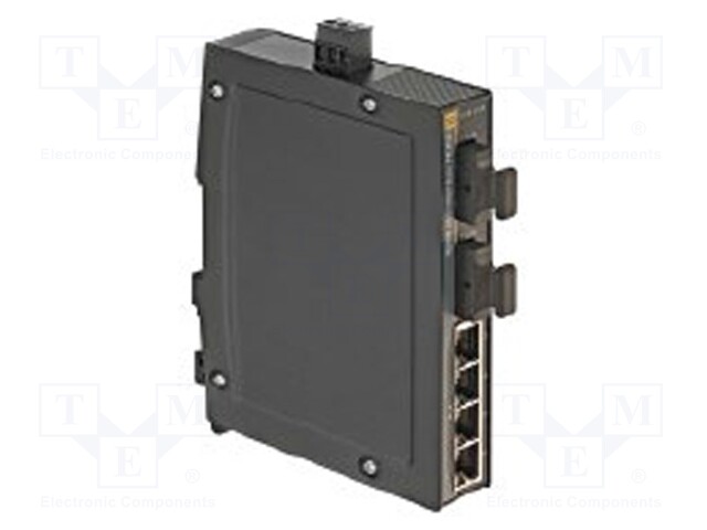 Industrial module: switch Ethernet; unmanaged; 9÷60VDC; RJ45,SC
