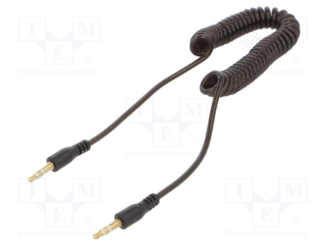 Cable; Jack 3.5mm 3pin plug x2,both sides; Plating: gold-plated