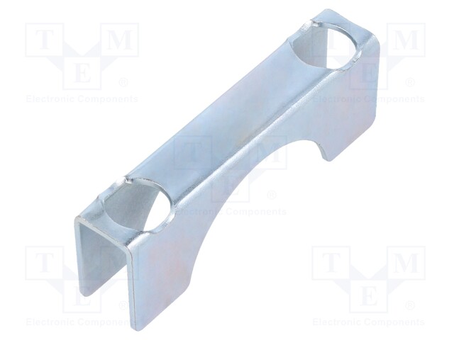 Mounting coupler; steel; zinc; Application: u-bolt