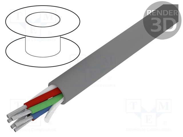 Wire; Alpha Essential C&C; 6x22AWG; unshielded; 300V; 305m; Cu