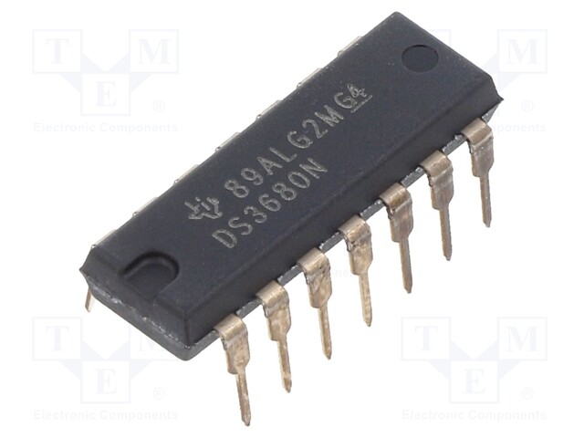 IC: power switch; low-side; 0.1A; Channels: 4; NPN; THT; DIP14