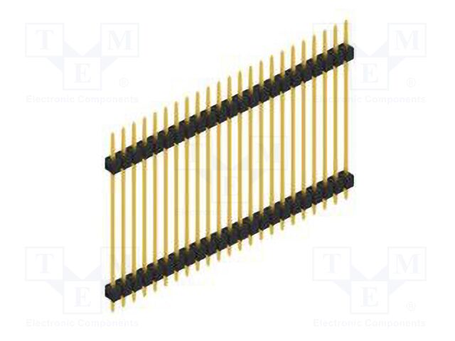 Connector: pin strips; pin header; male; PIN: 23; 2.54mm; THT; 1x23