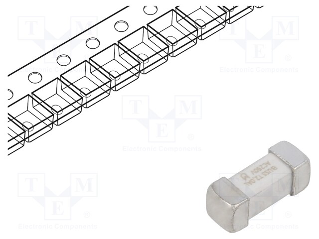 Fuse: fuse; time-lag; 2A; 250VAC; soldered,SMD; ceramic; 1245UMFT