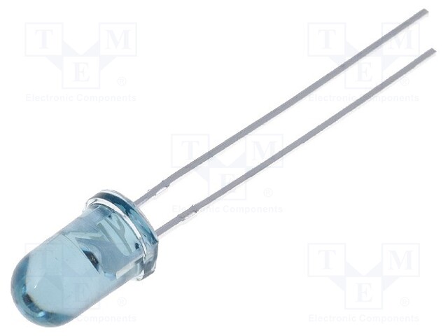 IR transmitter; 5mm; 940nm; transparent,blue; 100mW; 20°; THT