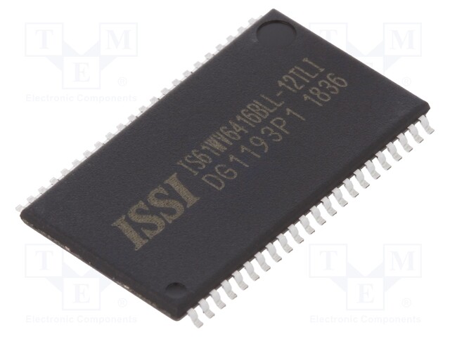 SRAM memory; SRAM; 64kx16bit; 3.3V; 12ns; TSOP44 II; parallel