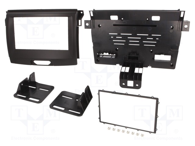 Radio mounting frame; Ford; 2 DIN; black