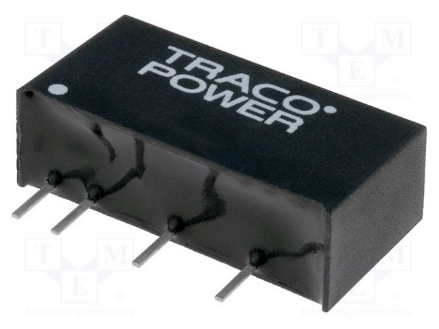 Converter: DC/DC; 1W; Uin: 10.8÷13.2V; 15VDC; Iout: 65mA; SIP; 2.1g