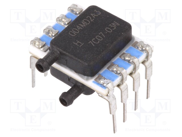 Sensor: pressure; Range: ±4 mbar; differential; Output conf: I2C