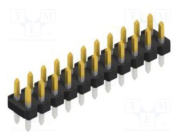 Connector: pin strips; pin header; male; PIN: 22; 2.54mm; THT; 2x11