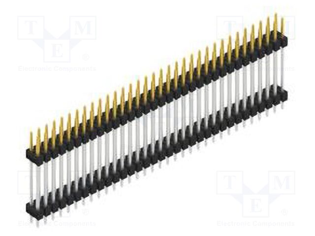 Connector: pin strips; pin header; male; PIN: 66; 2.54mm; THT; 2x33