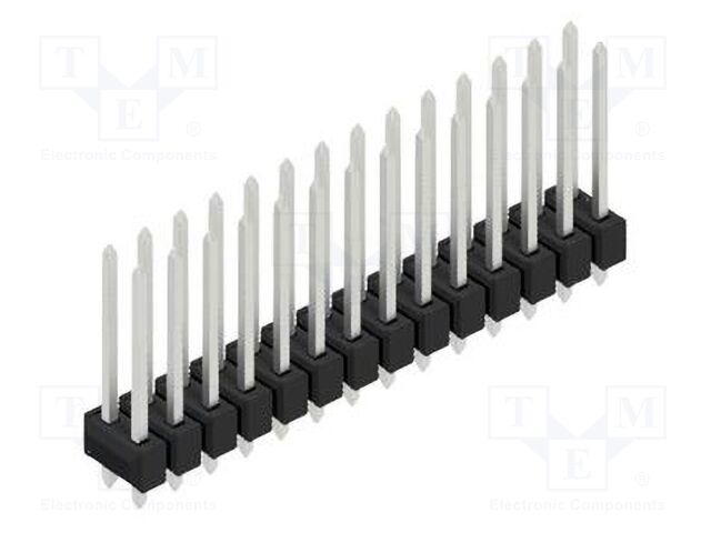 Connector: pin strips; pin header; male; PIN: 28; 2.54mm; THT; 2x14