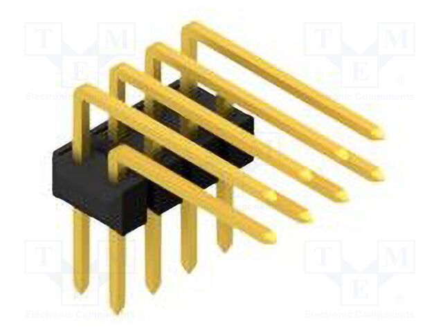 Connector: pin strips; pin header; male; PIN: 8; 2.54mm; THT; 2x4