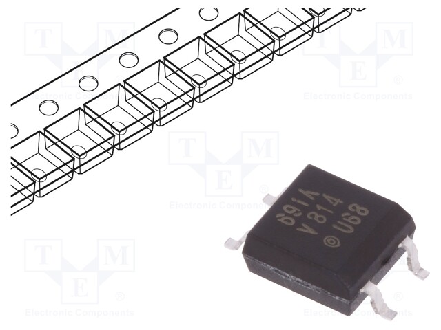 Optocoupler; SMD; Channels: 1; Out: transistor; Uinsul: 3.75kV; SOP4