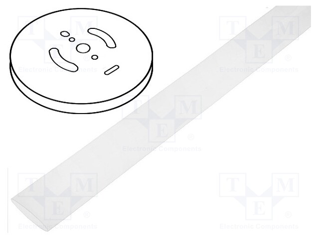 Heat shrink sleeve; 3: 1; 1.5mm; L: 30m; transparent; Package: reel