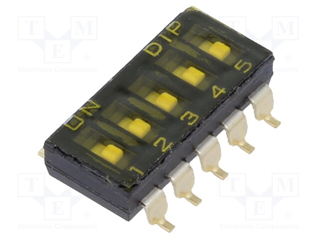 Switch: DIP-SWITCH; OFF-ON; 0.025A/24VDC; Pos: 2; -40÷85°C; 50mΩ