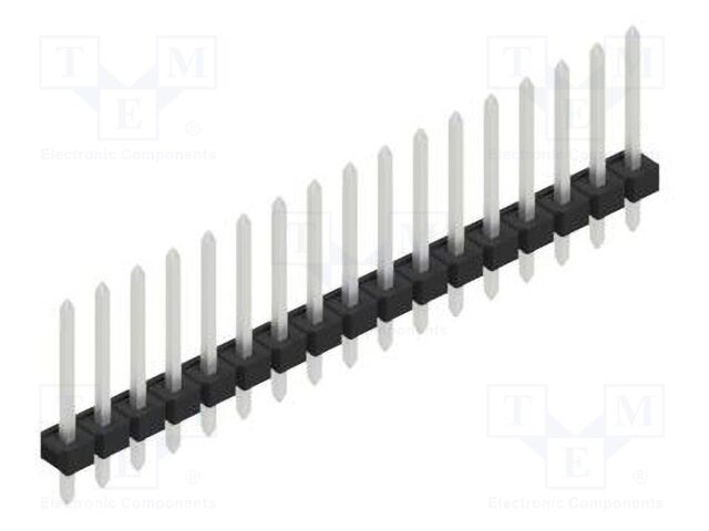 Connector: pin strips; pin header; male; PIN: 17; 2.54mm; THT; 1x17