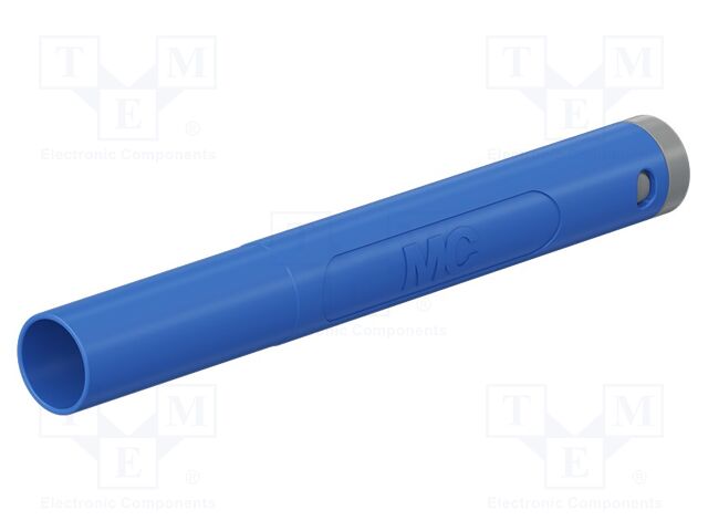 Connector: 4mm banana; plug; 32A; 1kV; blue; insulated; 2.5mm2