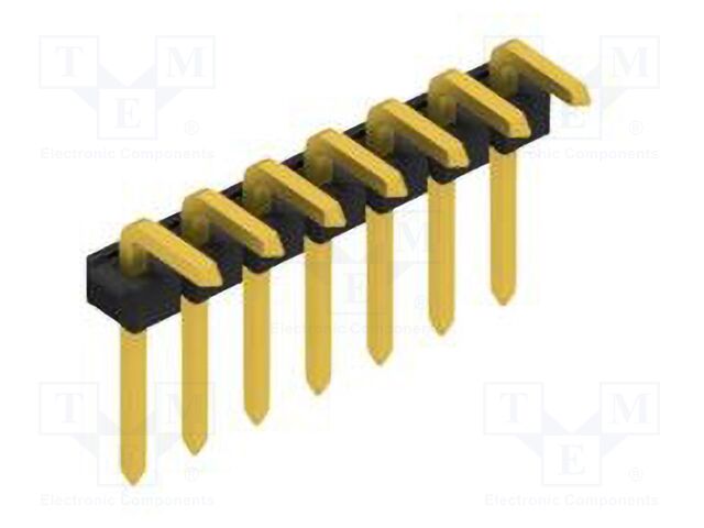 Connector: pin strips; pin header; male; PIN: 7; 2.54mm; THT; 1x7