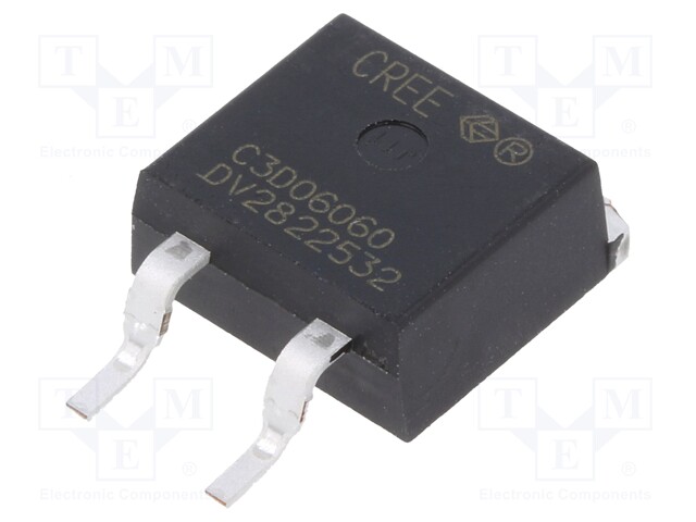 Diode: Schottky rectifying; SiC; SMD; 600V; 6A; TO263-2; 91W