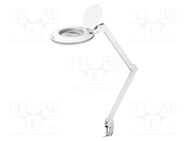 Desktop magnifier with backlight; 3dpt; Ø127mm; 9W; Plug: EU