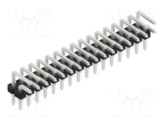 Connector: pin strips; pin header; male; PIN: 32; 2.54mm; THT; 2x16