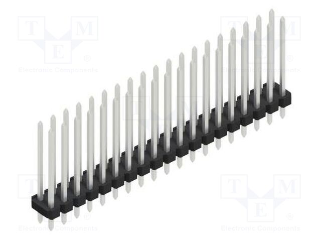 Connector: pin strips; pin header; male; PIN: 38; 2.54mm; THT; 2x19